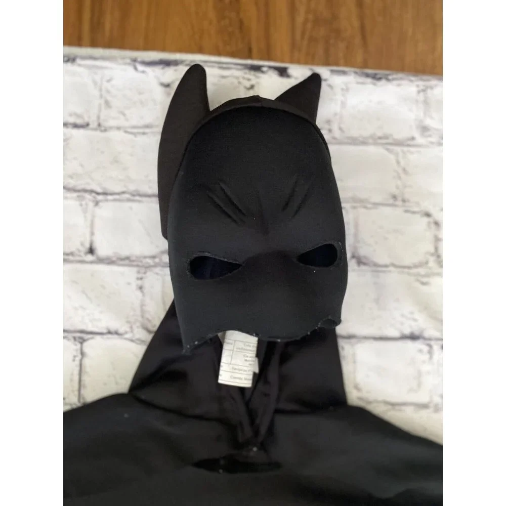 Black Batman Halloween Mask Cape‎ Costume Adult Child Sz Small 35